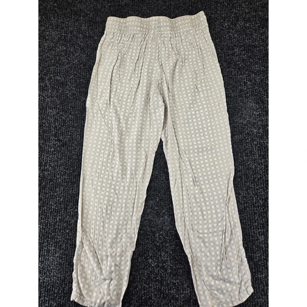 Gilligan & O'Malley Womens Grey Medallion Print Rayon Pajama Jogger Pants Size M